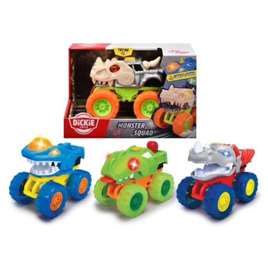Dickie Toys Monster Squad Lekebil m/ lys og lyd assortert