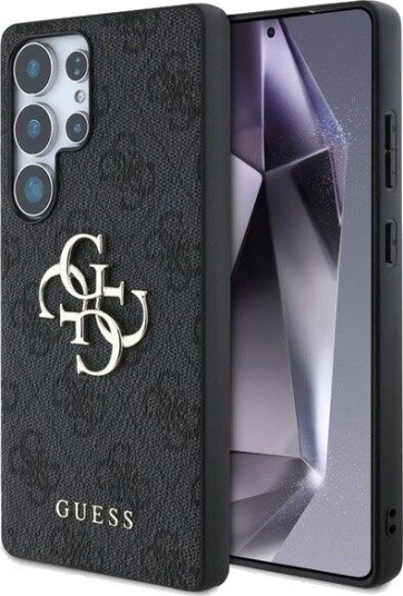 GUESS Big 4G Logo Classic Logo Case for Samsung Galaxy S25 Ultra Black