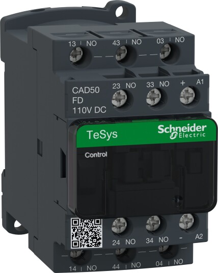 Schneider Electric CAD50FD Hjelperelé 400 Vac, 5 Sl