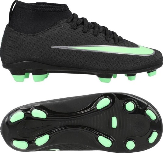 Nike Mercurial Superfly 11 Club MG Shadow   Svart/Illusion Green Små barn størrelse 29½