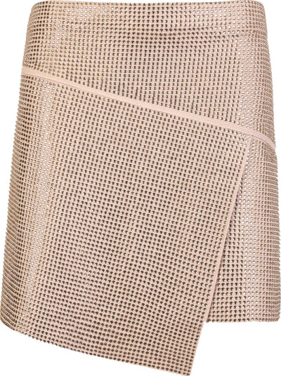 Andrea Adamo Dame Skjørt Beige M, Andrea Adamo Dame Skjørt Beige M,
