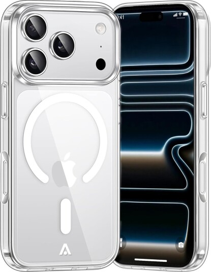 alkaya Lucid MagSafe deksel for iPhone 17 Pro Max Gjennomsiktig