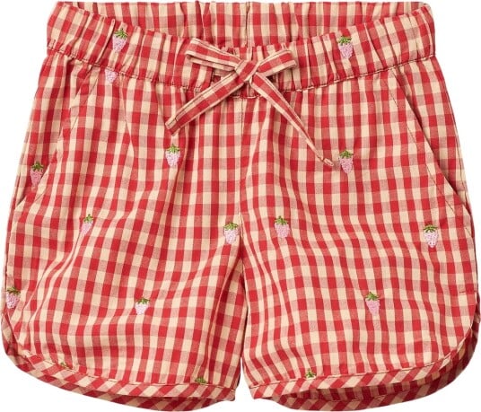 Flöss Shorts Molly Rød/Rosa Berry Gingham Flöss 1 år 80 Shorts