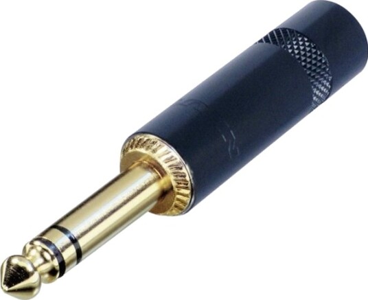 Rean Av Nys228bg Jack-Plugg 6,35 Mm Jack Rett Pin-Antall: 3 Stereo Svart 1 Stk