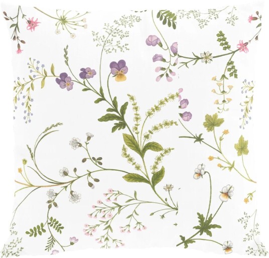 Arvidssons Textil Blomsteryra putetrekk 47x47 cm Grønn