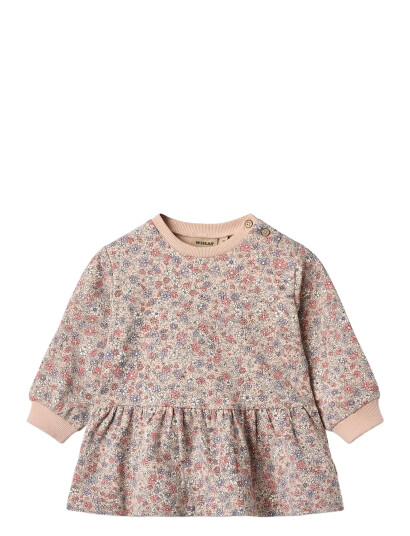 Wheat Sweat Dress L/S Zenia Pink 68