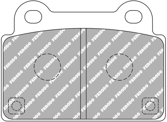FERODO RACING FCP4168Z Bremseklosser