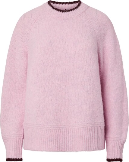 Pieces Pcivy Ls O Neck Contrast Knit Noos Bc ROSEATE SPOONBILL XL Pieces Pcivy Ls O Neck Contrast Knit Noos Bc ROSEATE SPOONBILL XL