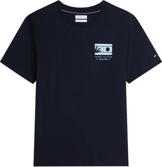 Tommy Hilfiger Mono Sun Graphic Regular Tee Navy XXL