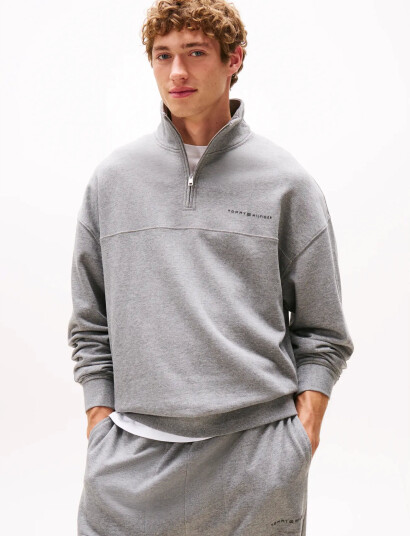 Tommy Hilfiger Half Zip - Grey - S Tommy Hilfiger Half Zip - Grey - S