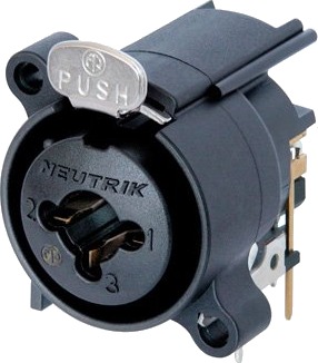 Neutrik Ncj6fa-H Xlr Sort 1500 V 10 Mo 50 V 3 A