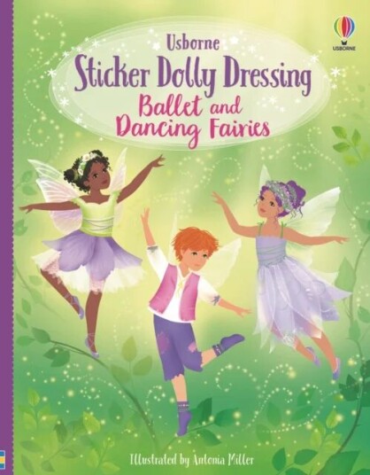 Sticker Dolly Dressing Ballet And Dancing Fairies Av Fiona Watt