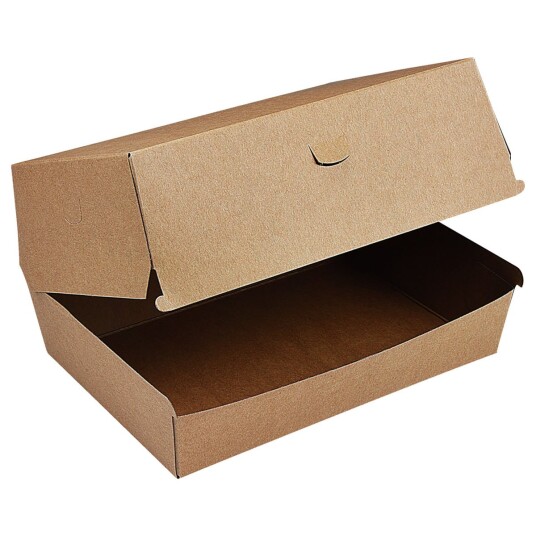 WIMEX Hamburgerboks Hamburgerboks med fettbarriere 19.5x13.5x10 cm (LxBxH) Brun 50 Stykk / Forpakning