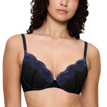 Triumph BH Comfort Glam Wired Push Up Bra Svart C 90 Dame