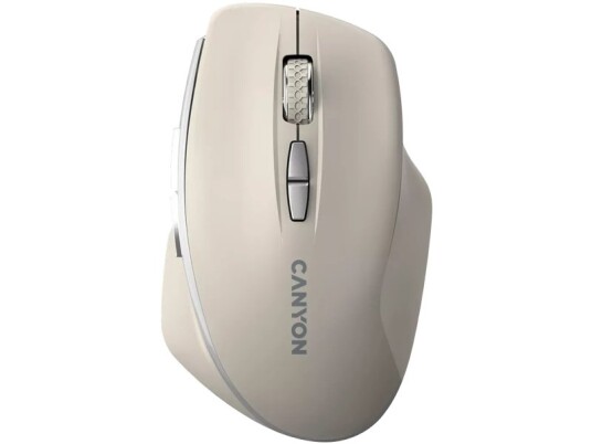 Mysz Canyon Canyon Mw-21, 2.4 Ghz Wireless Mouse ,With 7 Buttons, Dpi 800/1200/1600, Battery: Aaa*2Pcs,Cosmic Latte,72*117*41Mm, 0.075Kg