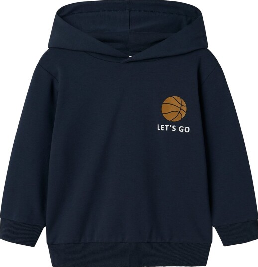 Name It Hettegenser NmmKelvin Navy Blazer m. Trykk Name It 6 år 116 Hettegenser Blå