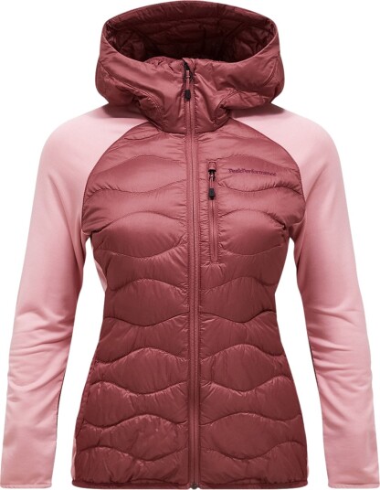 Peak Performance Women"s Helium Down Hybrid Hood Wild Rouge M