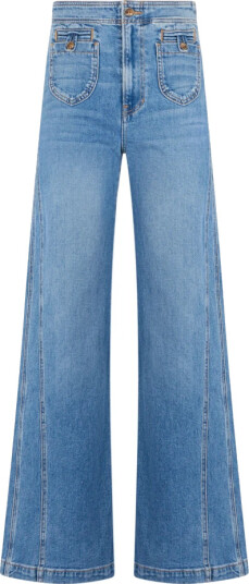 Veronica Beard Dame Jeans Blå W25,