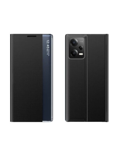 Hurtel New Sleep Case Cover for Xiaomi Redmi Note 12 5G / Poco X5 5G Cover with Flip Stand Black
