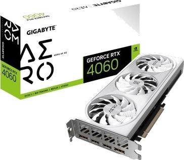 GIGABYTE GeForce RTX 4060 AERO OC 8GB GDDR6 - 8GB GDDR6 RAM - Grafikkort