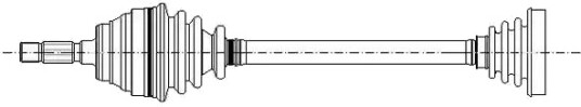 ERA Benelux DA65244 Drivaksel ERA Benelux DA65244 Drivaksel