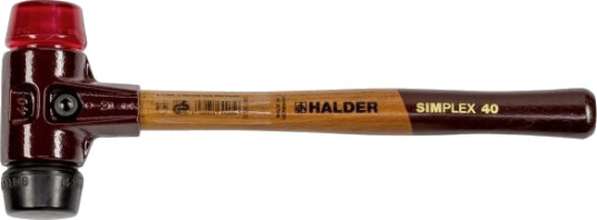 Halder Simplex Plasthammer 40mm Myk Hammer med Støbt Stål Halder Simplex Plasthammer 40mm Myk Hammer med Støbt Stål