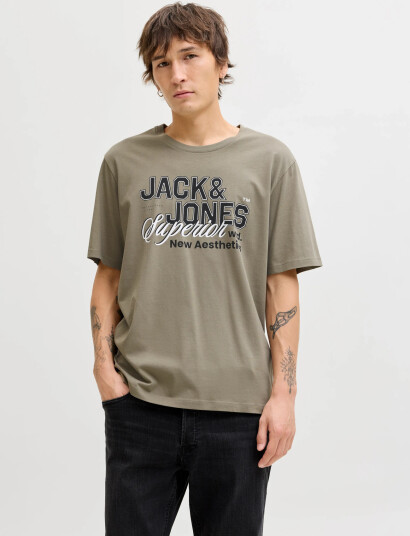 Jack & Jones Jjelogo Tee Ss O Neck 2 Col Ss26 Sn Beige M