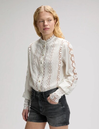 Lee Jeans Bohemian Blouse Cream L x 00