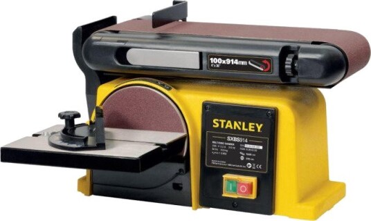 Stanley SXBS914E Bånd- Og Skivesliper 370 w, 150 mm Skive, 100 mm Bånd Stanley SXBS914E Bånd- Og Skivesliper 370 w, 150 mm Skive, 100 mm Bånd