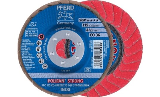 Pferd Lamellskive Polifan Co Freeze SGP Strong Inox 115mm 10 stk