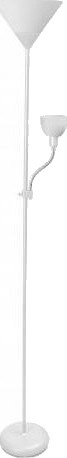 Gtv Gulvlampe Benfica 60W E27+E14 Hvit