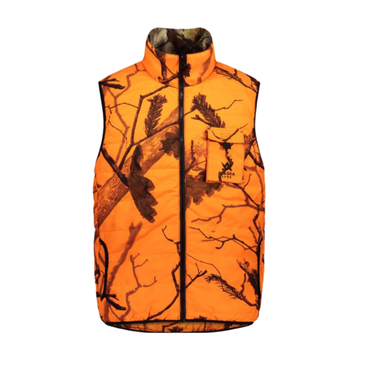 Alaska 1795 M"s Tundra Reversible Padded Vest Blaze 3D/BlindMax HD Blaze D/BlindMax HD 3XL