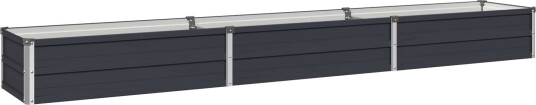 vidaXL Hevet Hagebed Antrasitt 240 x 40 x 24 cm kaldvalset stål