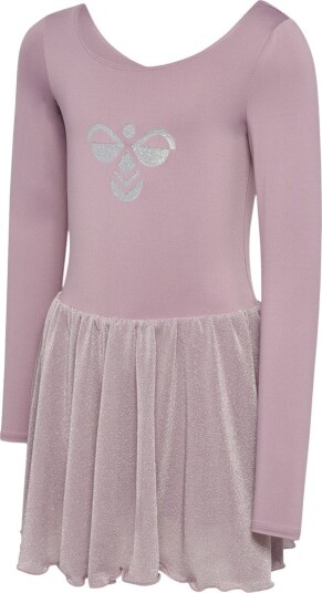 Hummel Hmljr Glitter Gymnastikkdrakt L/S Sea Fog 140
