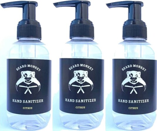 3-pack Beard Monkey Hand Sanitizer Citrus 150ml