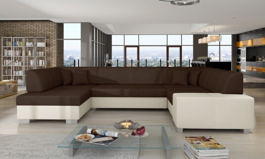 Jamaal Hjørnesovesofa Brun/Beige Jamaal Hjørnesovesofa Brun/Beige