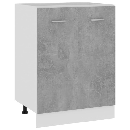 vidaXL Bunnskap betonggr? 60x46x81,5 cm sponplate vidaXL Bunnskap betonggr? 60x46x81,5 cm sponplate