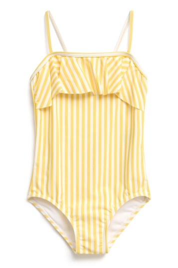 Petite Chérie Atelier Nathalie UV-Badedrakt Yellow Stripe 86-92