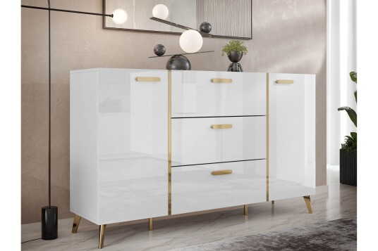 Akihiko Kommode 154 cm Hvit Akihiko Kommode 154 cm Hvit