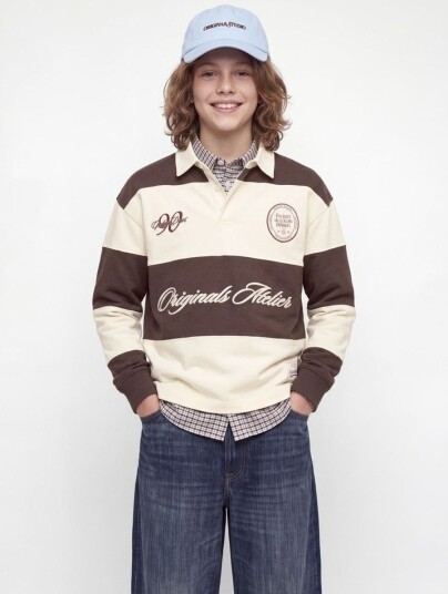 Jack & Jones Collegegenser   Polo   JorSalamanco   Java   Jack & Jones   16 år (176)   Collegegenser Beige Brun