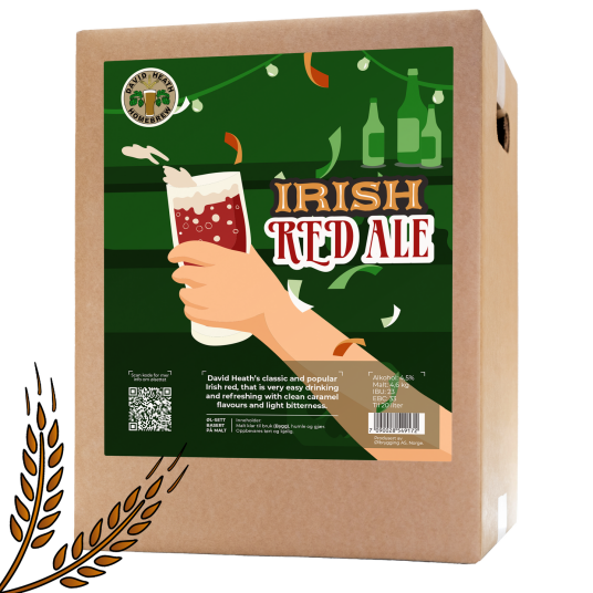 Ølbrygging As Irish Red Ale allgrain ølsett oppskrift fra David Heath