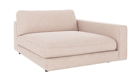 Rowico Home Duncan 1,5 seters sjeselong H Lys beige Max 1 129 x 150 x 78 cm Beige