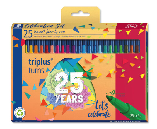 Staedtler FibreTip pen tripl.col.25pcs Birth. Staedtler FibreTip pen tripl.col.25pcs Birth.