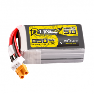 3s 850mAh -150C- Gens Ace Tattu R-Line 5.0 XT30