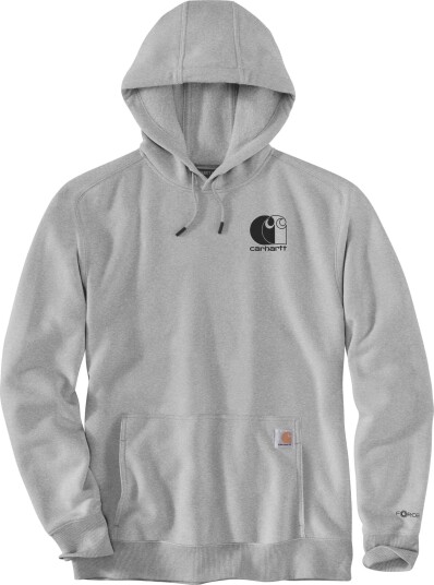 Carhartt Men's Signature Logo Sweatshirt Asphalt Heather XL