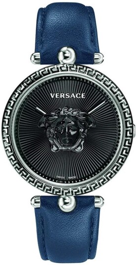Versace Dameklokke VCO080017 Palazzo Empire Sort/Lær Ø39 mm