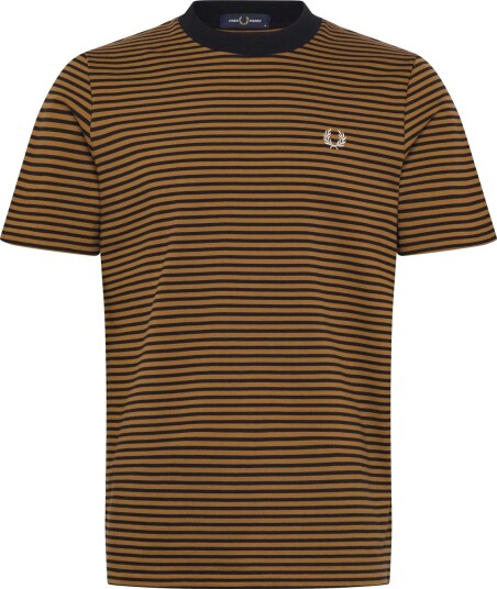 Fred Perry Fine Stripe Heavy Weight Tee Multi/patterned M Fred Perry Fine Stripe Heavy Weight Tee Multi/patterned M