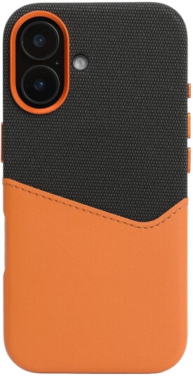 Trolsk Mobildeksel med MagSafe og Kortlomme (iPhone 16) Oransje