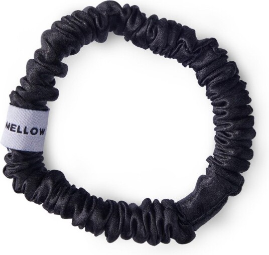 Mellow Mind Silk Scrunchie Black