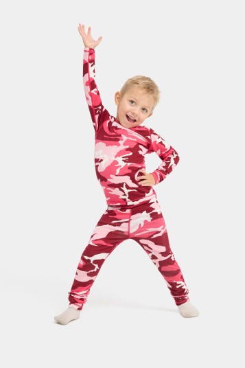 Nordbjørn Verbier Undertøy Bamboo Camo Pink 100